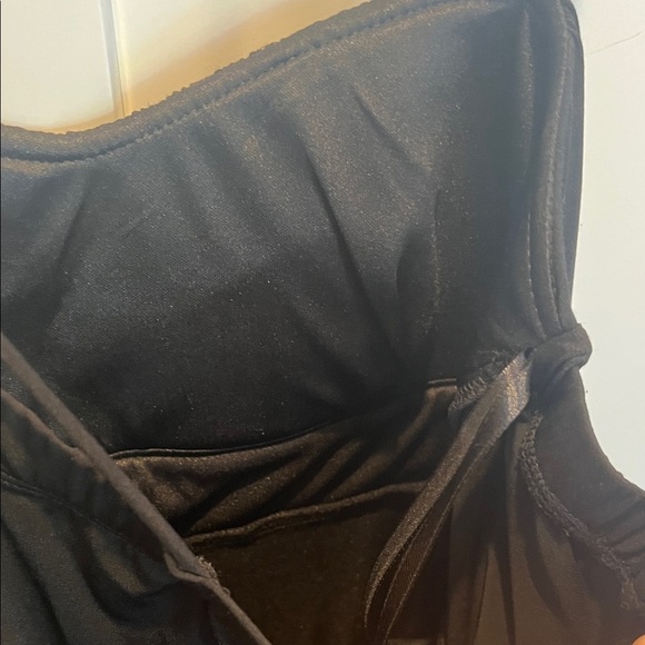 Sweet Storm Black Tiered Mini Dress with Silver Band - Picture 8 of 8